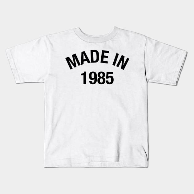 1985 Kids T-Shirt by eyesblau